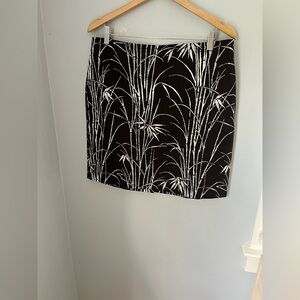 Talbots Black and White Pencil Mini Skirt‎ Night Out